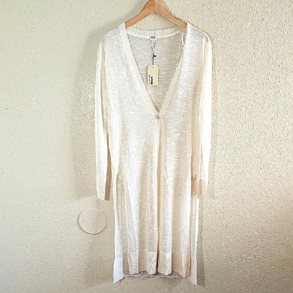 Uniq Open Front Long Cardigan.